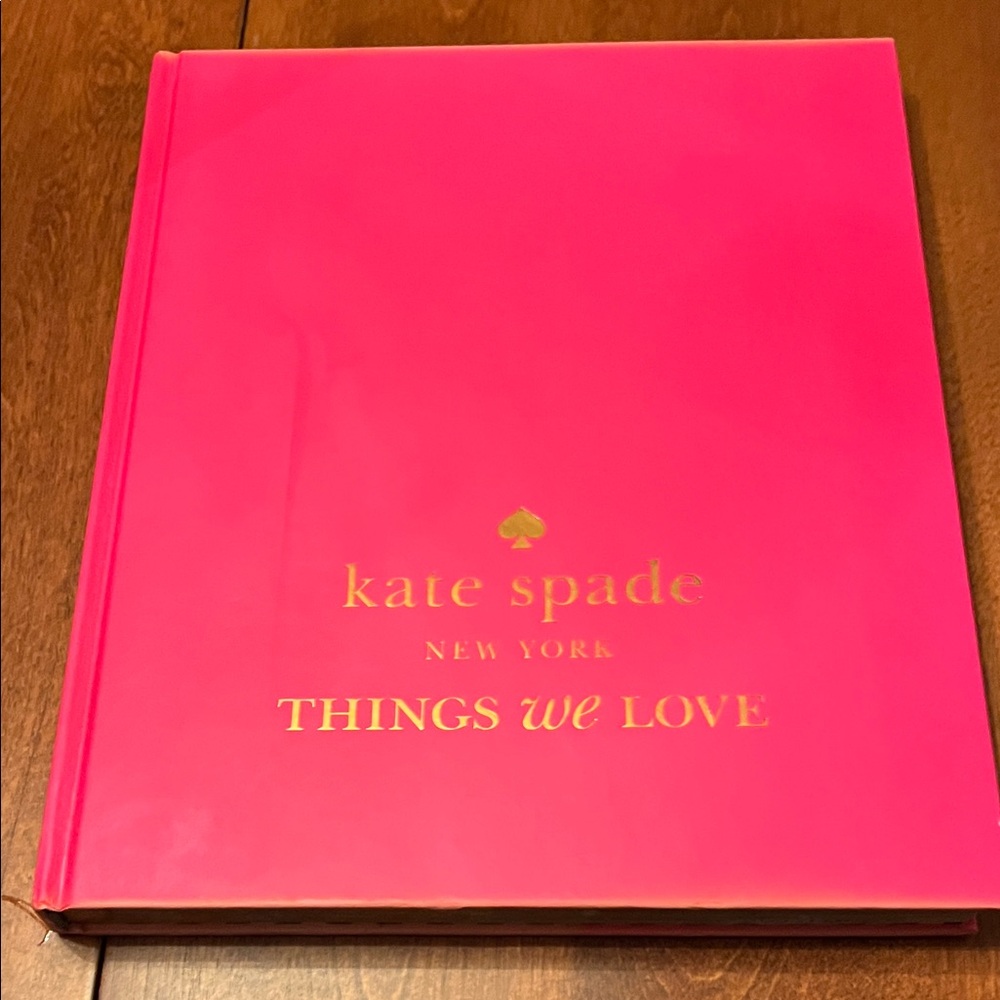 Kate Spade Fuchsia and Gold Hardcover